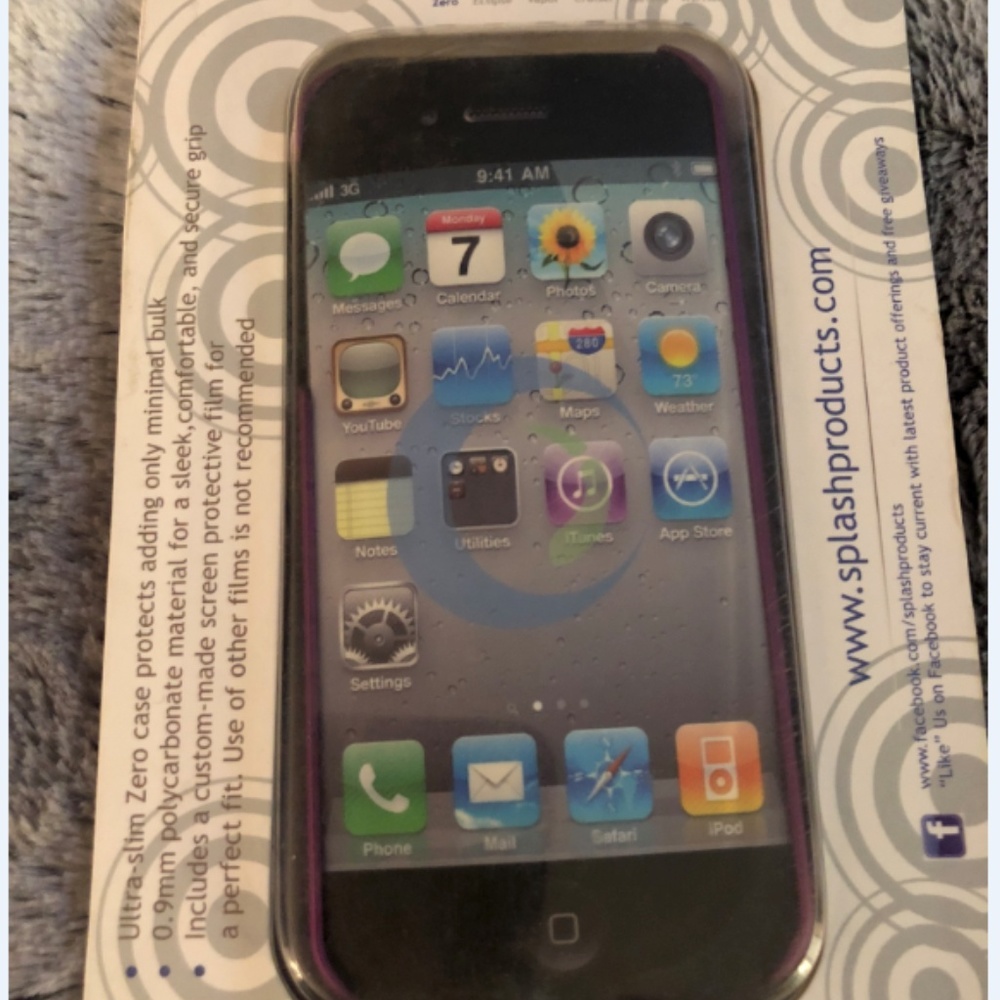 NIB Splash Soft Touch IPhone 5 Phone Case